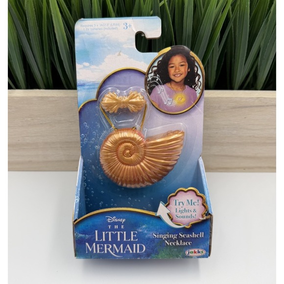 Jakks Pacific Other - Disney The Little Mermaid Singing Seashell Necklace Lights Sounds
